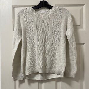 Place Textured white sparkly Sweater